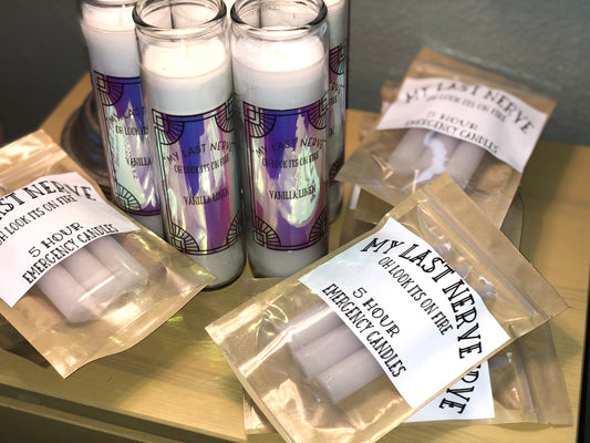 "MY LAST NERVE" emergency candles 3 pack